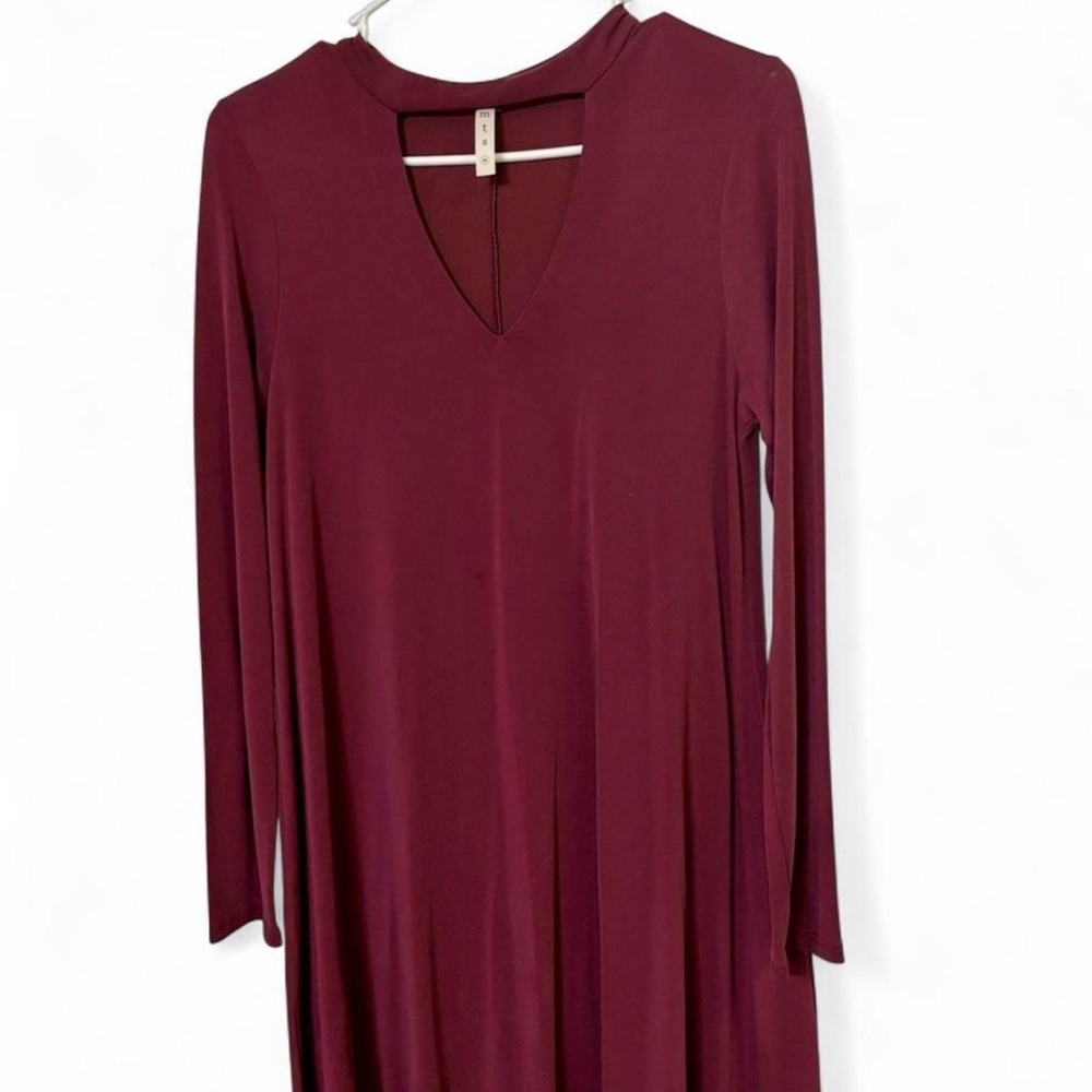 MTS Deep Red Long Sleeve Dress